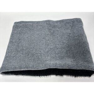Grey Winter Fleece Neck Warmer Thick Knit Windproof Gaiter for Men / Women - New